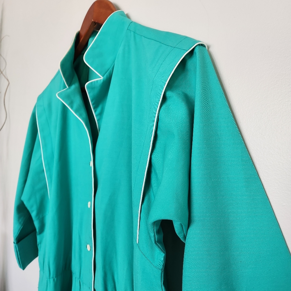 Vintage Mint Dress- quarter sleeve - Picture 3 of 17